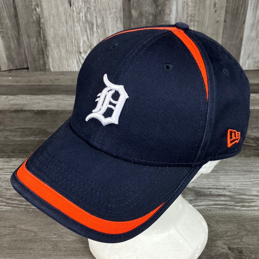 New Era Detroit Tigers MLB 9FORTY Navy Blue Orange Adjustable Baseball Hat Cap